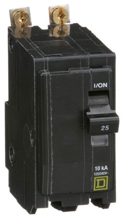 QOB225 - Square D - 25 Amp Circuit Breaker Bolt-On - 25 Amp - 2 Pole - 240 Volt