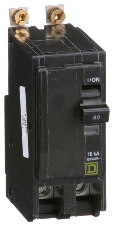 QOB280 - Square D - 80 Amp Circuit Breaker Bolt-On - 80 Amp - 2 Pole - 240 Volt