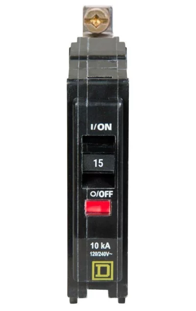 QOB115 - Square D - 15 Amp Circuit Breaker Bolt-On - 15 Amp - 1 Pole - 120 Volt