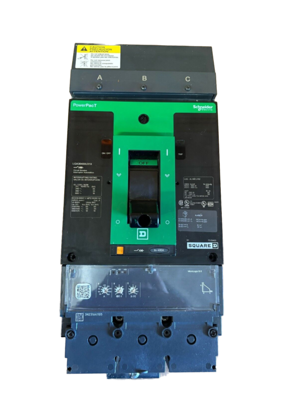 LGA36400U31X - Square D I-Line Style Plug-In 600V 400A 3 pole circuit breaker 35kA@480V