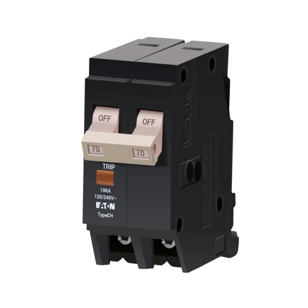CH270 - Eaton Cutler-Hammer 70 Amp 2 Pole 240 Volt Plug-In Circuit Breaker - Image 2