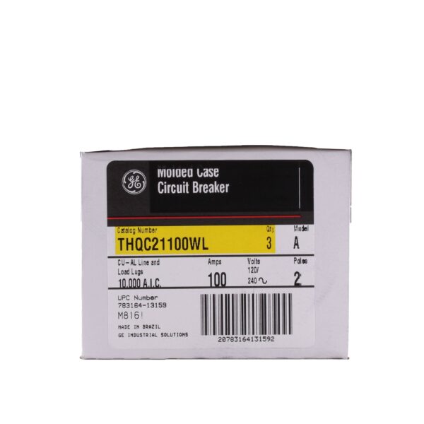 THQC21100WL - General Electric Feed-Thru 100 Amp 2 Pole Circuit Breaker - Image 2