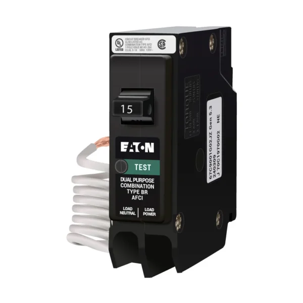 BRN115AF - Eaton - Molded Case Circuit Breakers Plug-In - 15 Amp - 1 Pole - 120 Volt - Image 2