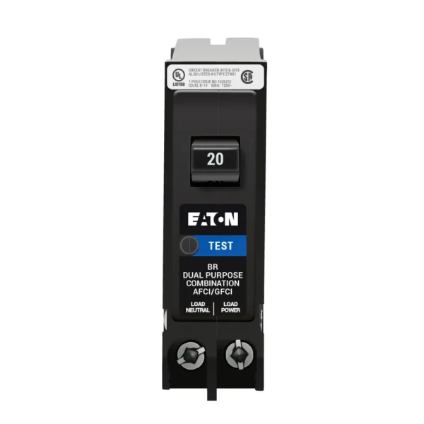 BRP120DF - Eaton Cutler-Hammer 20 Amp 1 Pole 120 Volt Plug-In Molded Case Circuit Breaker