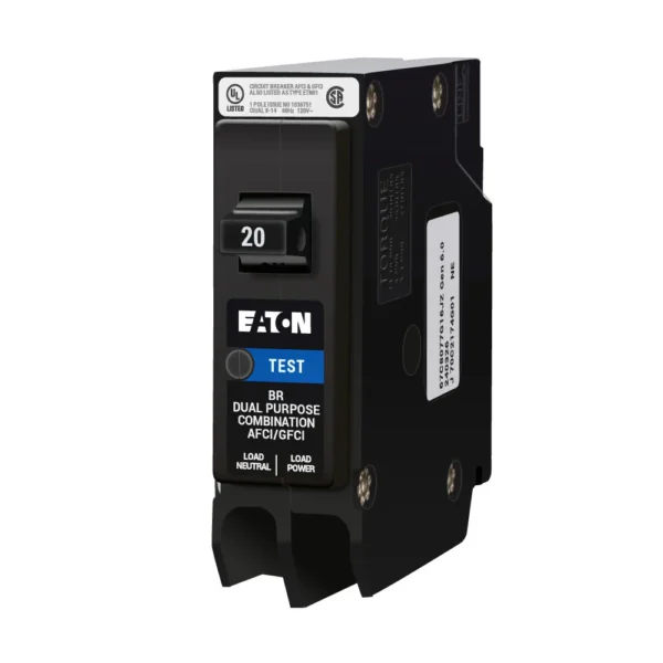 BRP120DF - Eaton Cutler-Hammer 20 Amp 1 Pole 120 Volt Plug-In Molded Case Circuit Breaker - Image 2