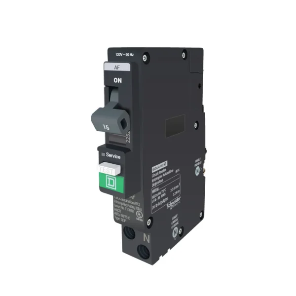 QO115PAF - Square D - Arc Fault (AFCI) Breaker Plug-In - 15 Amp - 1 Pole - 120 Volt - Image 2