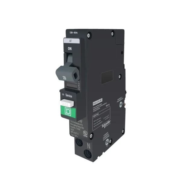 QO120PAF - Square D - 20 Amp AFCI Circuit Breaker Plug-In - 20 Amp - 1 Pole - 120 Volt - Image 2
