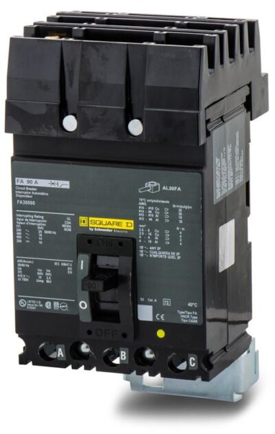FA36090 - Square D - Molded Case Circuit Breaker I-Line Plug-In - 90 Amp - 3 Pole - 600 Volt