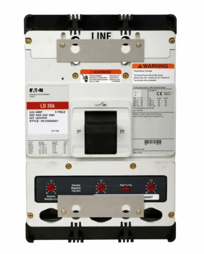 LD3600WK - Eaton - Molded Case Circuit Breaker Bolt-On - 600 Amp - 3 Pole - 600 Volt