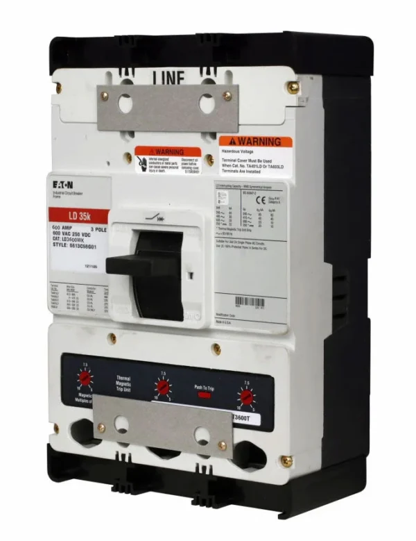 LD3600WK - Eaton - Molded Case Circuit Breaker Bolt-On - 600 Amp - 3 Pole - 600 Volt - Image 2