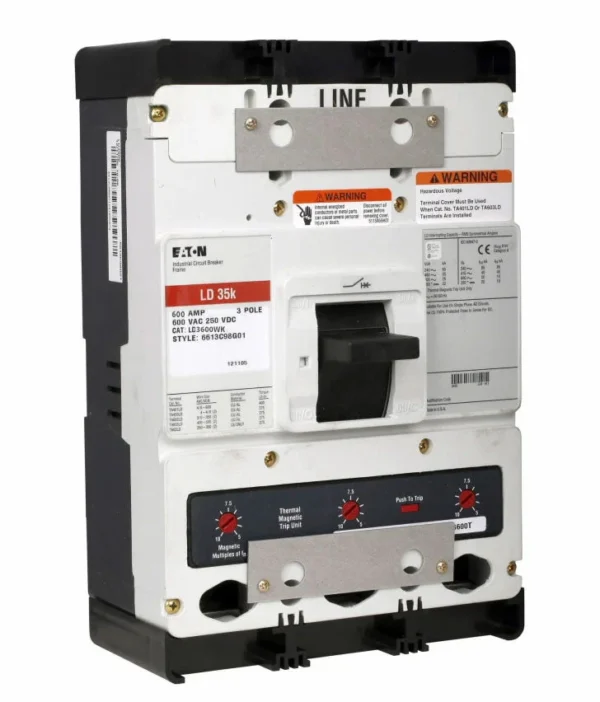 LD3600WK - Eaton - Molded Case Circuit Breaker Bolt-On - 600 Amp - 3 Pole - 600 Volt - Image 3
