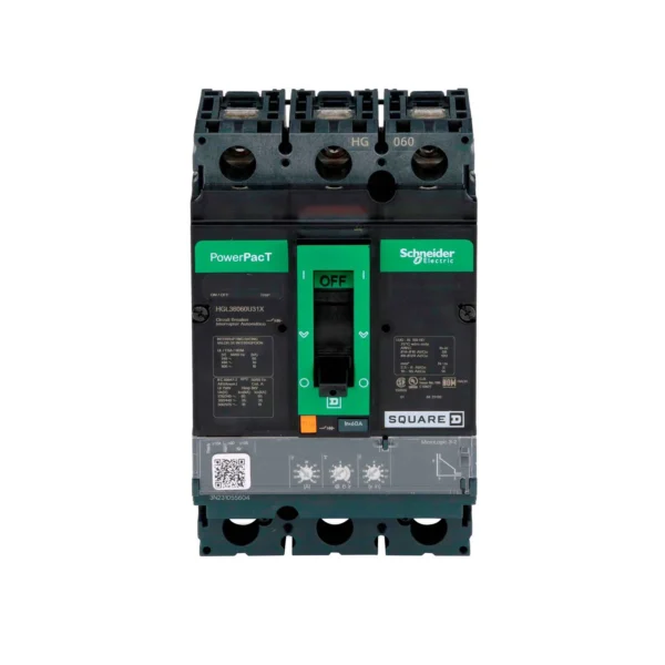 HGL36060U31X - Square D - Molded Case Circuit Breakers Feed-Thru - 60 Amp - 3 Pole - 600 V