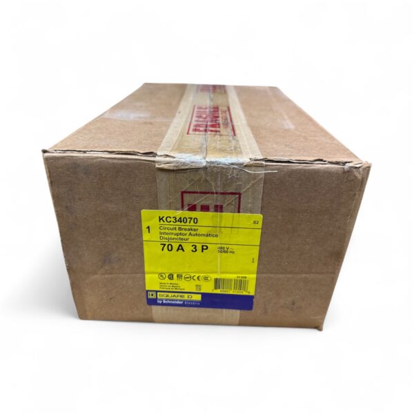 KC34070 - Square D - Molded Case Circuit Breaker I-Line Plug-In - 70 Amp - 3 Pole - 480 Volt - Image 2