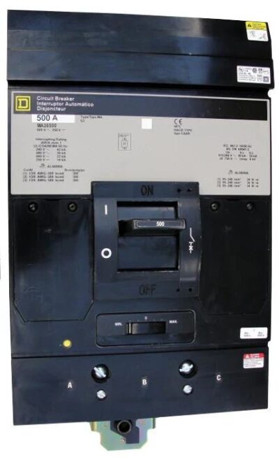 MA36500 - Square D - Molded Case Circuit Breaker I-Line Style Plug-In - 500 Amp - 3 Pole - 600 V