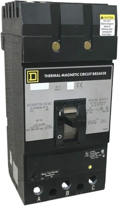 KC34100 - Square D - Molded Case Circuit Breaker I-Line Plug-In - 100 Amp - 3 Pole - 480 Volt